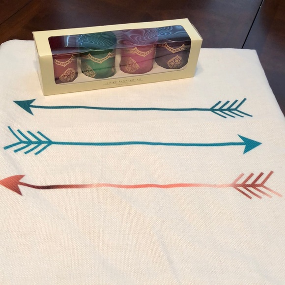 Pier 1 Accents Eclectic Arrow Accent Throw Pillow Bundles With Tea